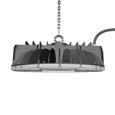 100W-250W UFO LED हाई बे लाइट IP65 वाटरप्रूफ 180lm/W हाई एफिशिएंसी